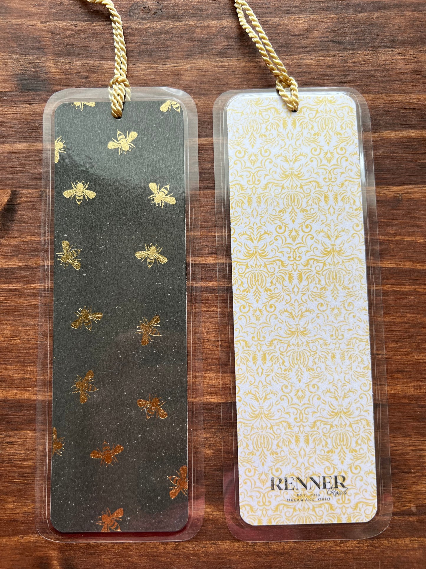 Gold Foil Bee Bookmark