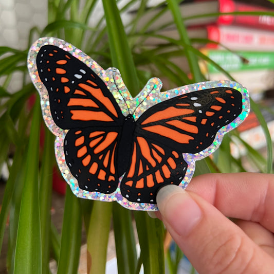 Glitter Butterfly Sticker