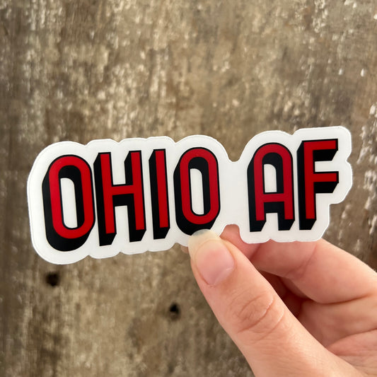 Clear Ohio AF Sticker