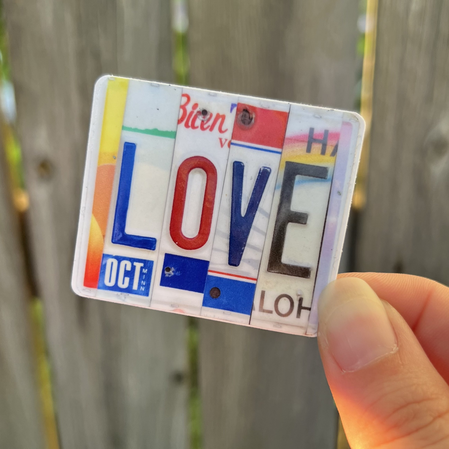Love License Plate Sticker