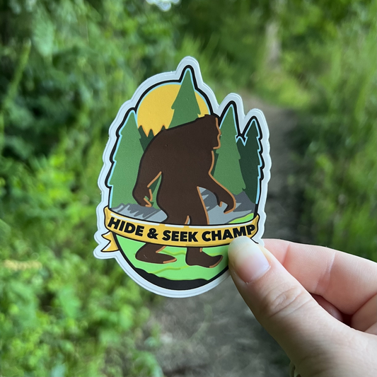 Hide And Seek Champ Sticker